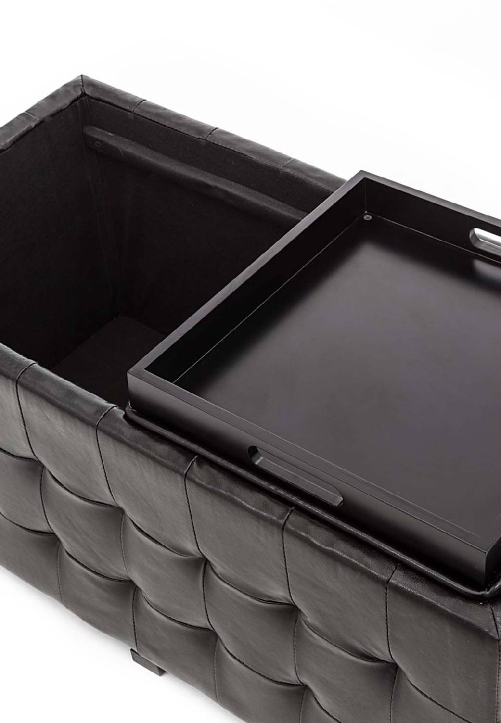 Oresteluchetta doppio pouf poggiapiedi LOWELL BLACK Novità