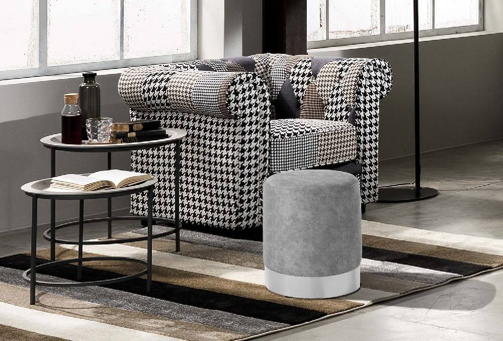 Oresteluchetta pouf / sgabello GROVE GREY Presa