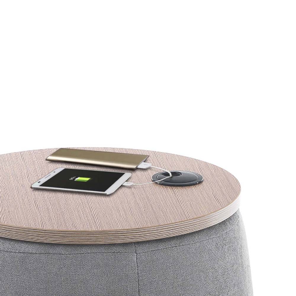 Oresteluchetta Pouf contenitore ANCHOR GREY In Vendita