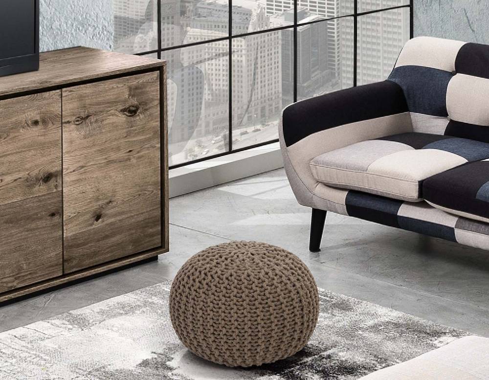Oresteluchetta pouf LINS BEIGE In Saldo