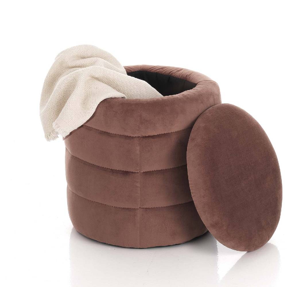 Oresteluchetta Pouf imbottito contenitore BURLEY POWDER PINK Nuovo