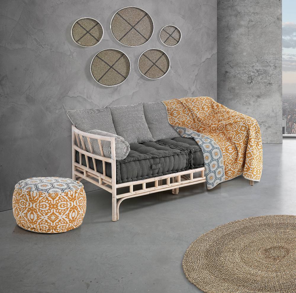 Oresteluchetta Pouf rotondo DOUBLE SUN Acquista Ora