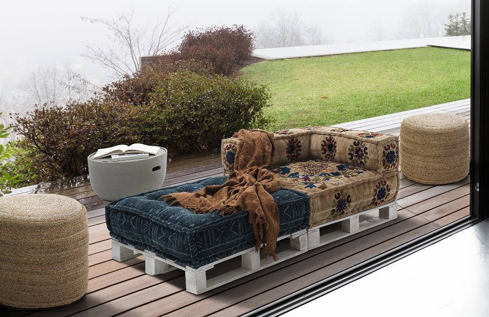 Oresteluchetta Pouf juta LACE Affare Del Giorno