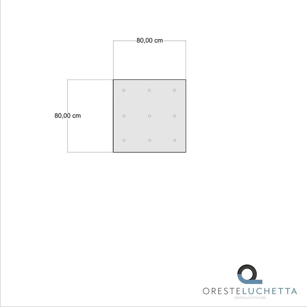 Oresteluchetta Pouf quadrato BLUE Convenienza