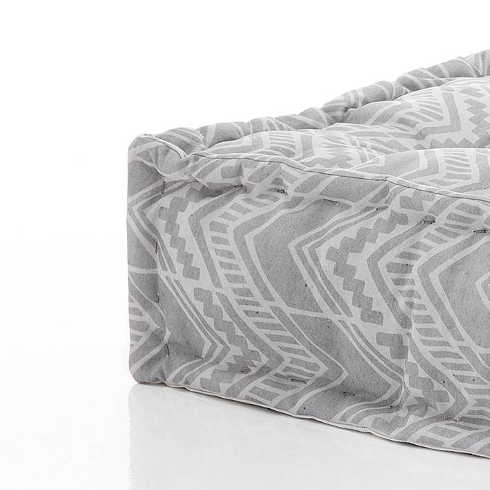 Oresteluchetta Pouf quadrato OUTDOOR IKAT GREY Sconto