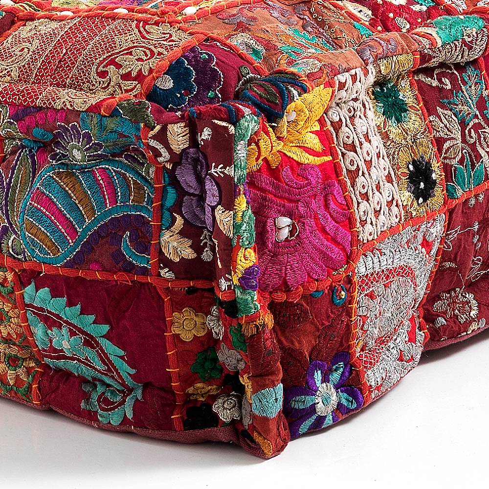 Oresteluchetta Pouf rettangolare YANTRA RED PATCHWORK Saldi