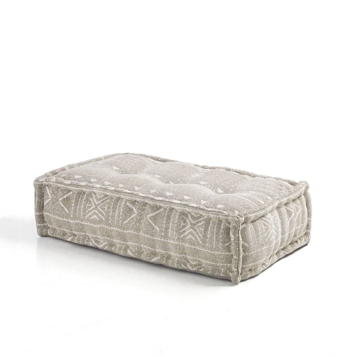 Oresteluchetta Pouf rettangolare YANTRA BROWN