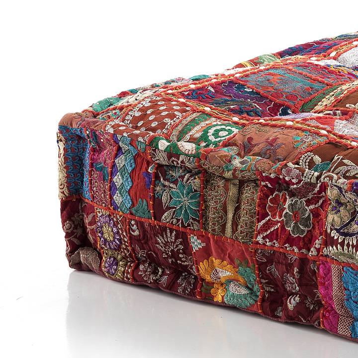 Oresteluchetta Pouf quadrato YANTRA RED PATCH Vendita Economica