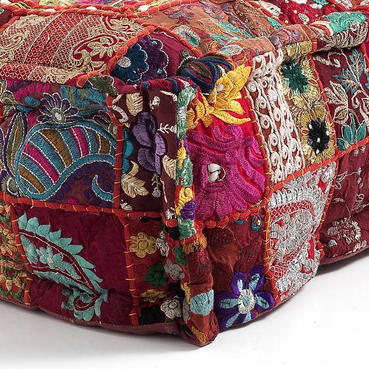 Oresteluchetta Pouf quadrato YANTRA RED PATCH Vendita Economica
