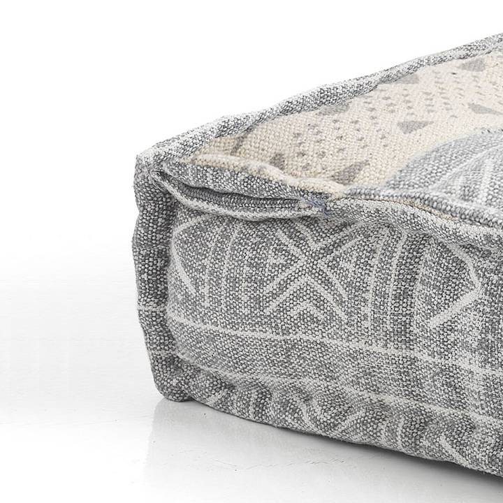 Oresteluchetta Pouf quadrato YANTRA GREY/BEIGE Italy