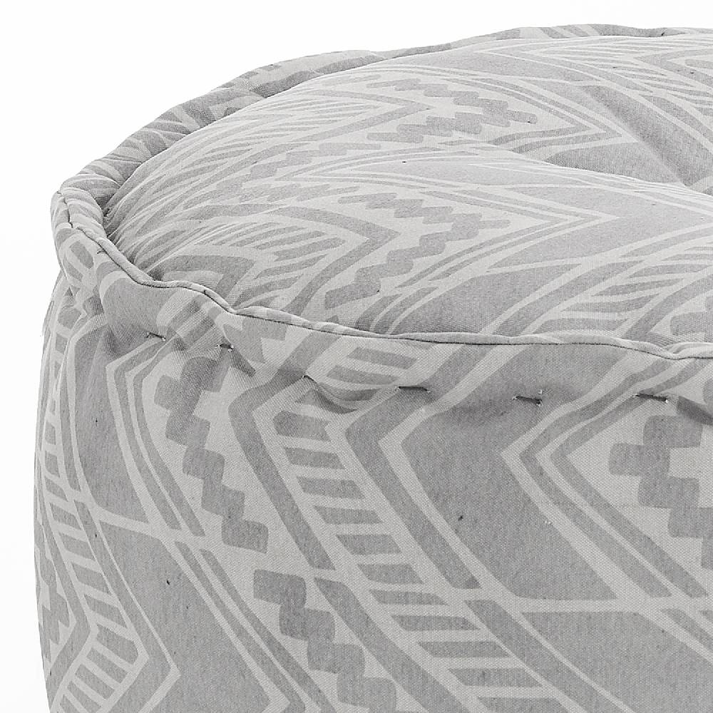 Oresteluchetta Pouf OUTDOOR YANTRA IKAT GREY Nuovo