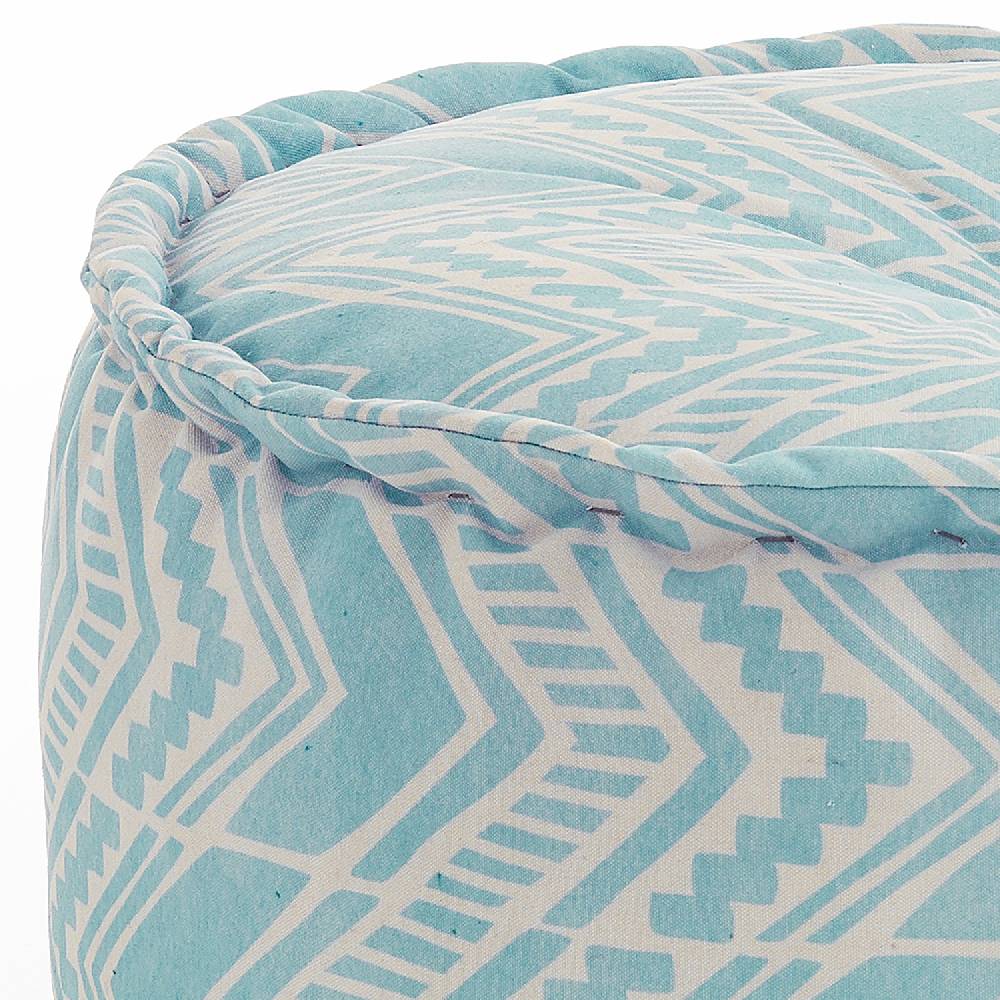 Oresteluchetta Pouf OUTDOOR YANTRA IKAT MINT Qualità