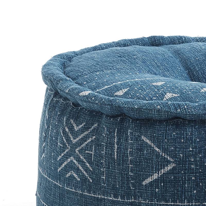 Oresteluchetta Pouf rotondo YANTRA BLUE Promozione