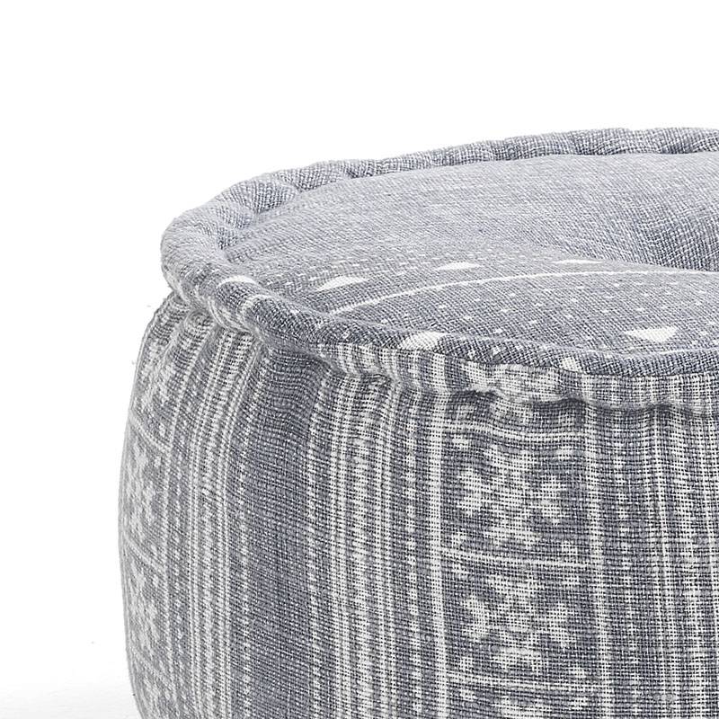 Oresteluchetta Pouf rotondo YANTRA GREY Pezzi Unici