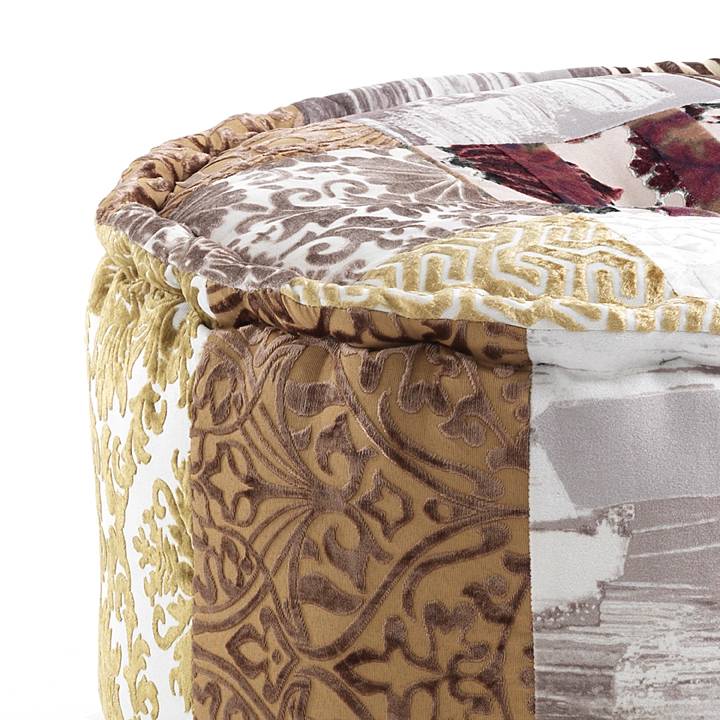 Oresteluchetta Pouf rotondo YANTRA VELVET Convenienza