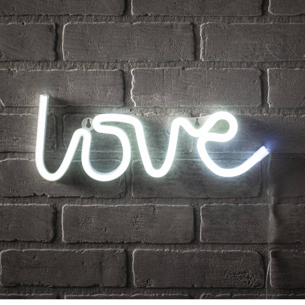 Oresteluchetta SCRITTA LUMINOSA DA PARETE AMOR Consegna Veloce