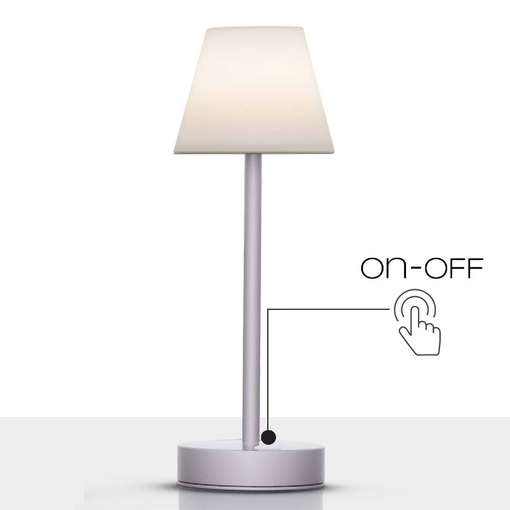 Oresteluchetta Lampada da tavolo ADELAIDE SLIM 30 GREY Vendita Calda