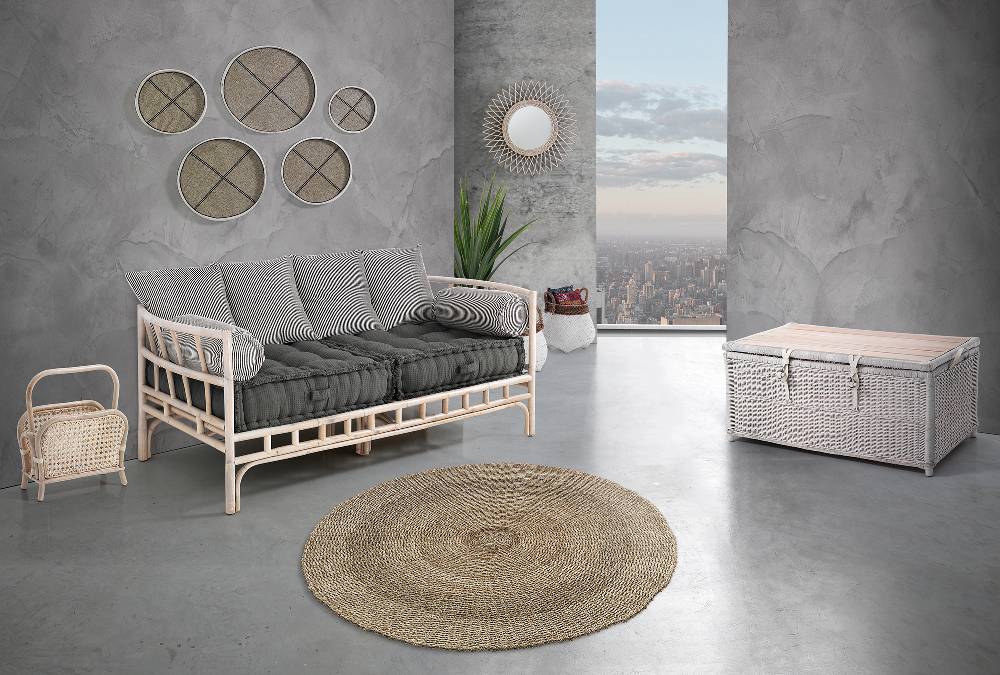 Oresteluchetta Divano 2 posti GREY/LINES ISY Composizione 80 Prezzo basso