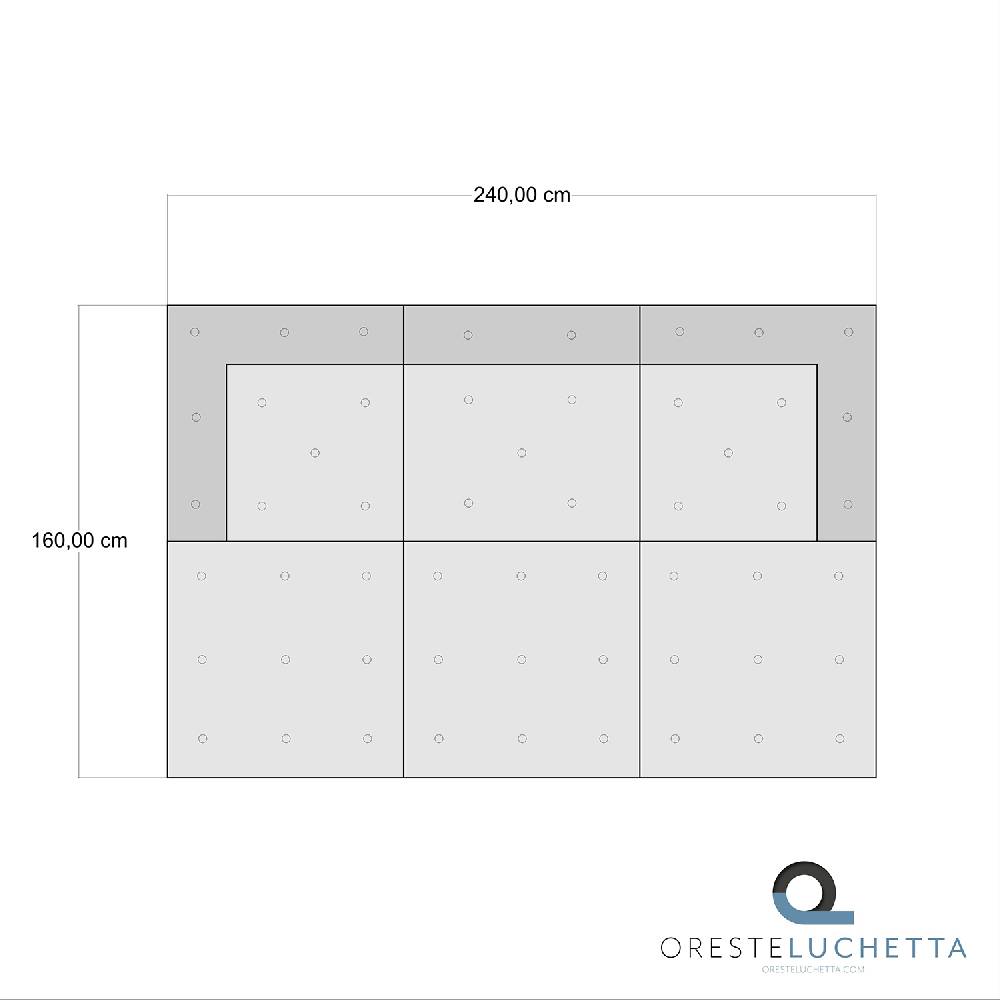 Oresteluchetta Divano 3 posti YANTRA WAFFLE MULTICOLOR Composizione 51 Promozione