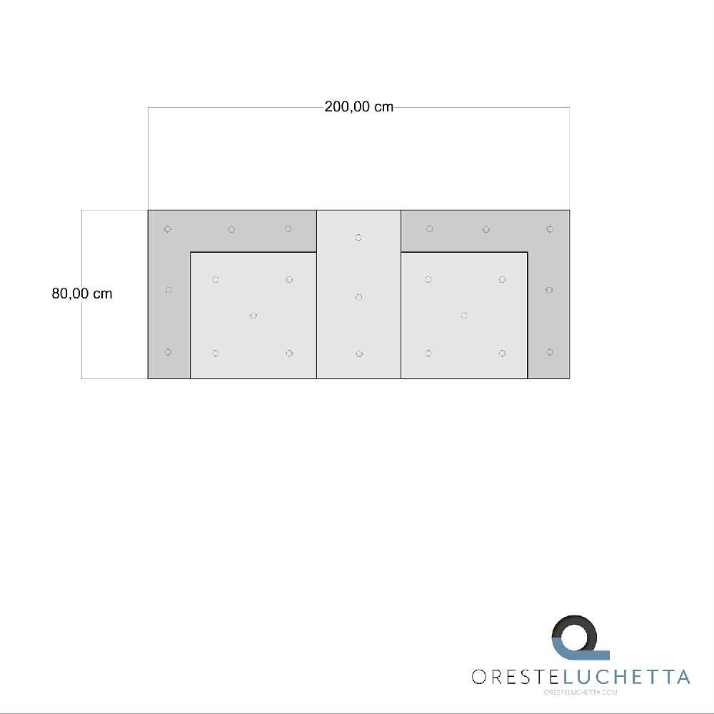 Oresteluchetta Divano 2 posti MAXI YANTRA Vendita Calda