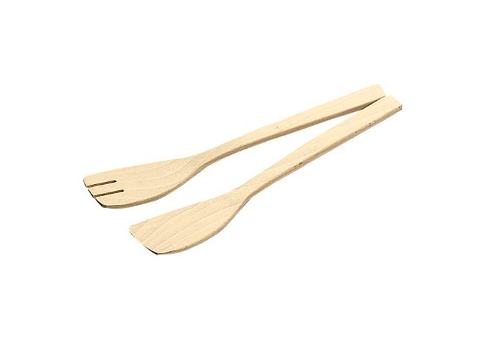Panetta Casalinghi 10/9 - Posate per insalata in legno