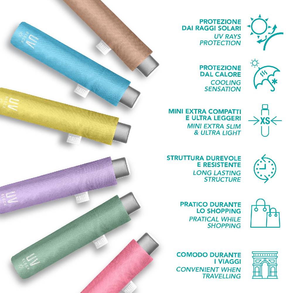 Perletti Ombrello Parasole con Protezione UV Saldi Di Fabbrica