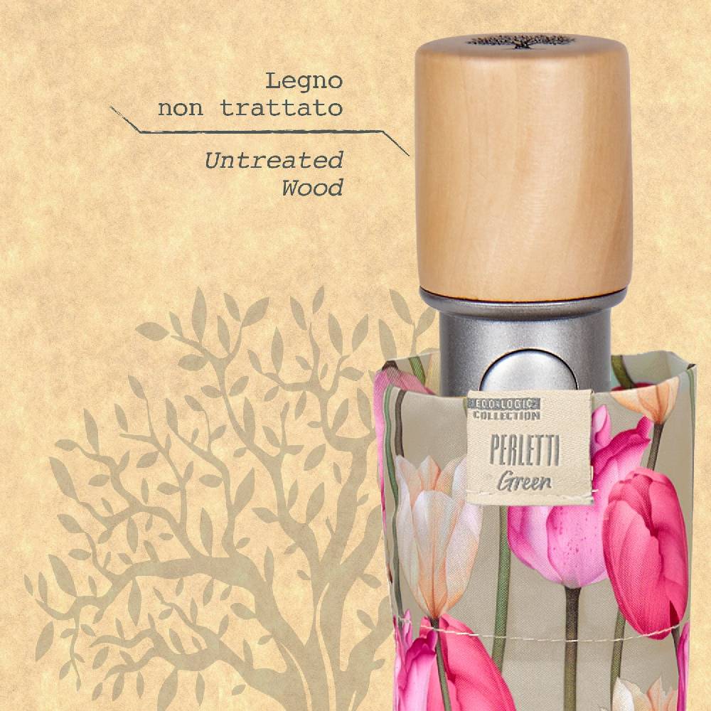 Perletti Ombrello Green Automatico Tulipani Rosa Vendita