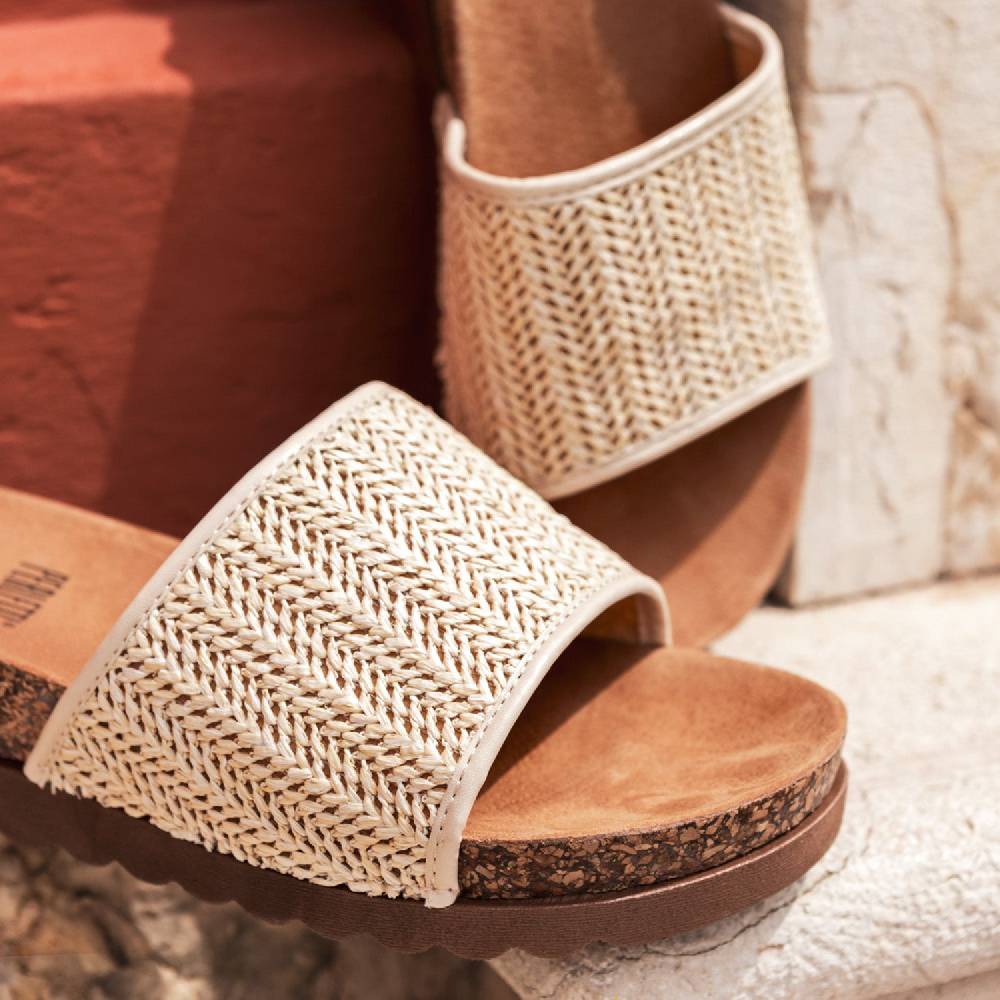Perletti Zeppe con Fascia in Raffia Qualità Garantita
