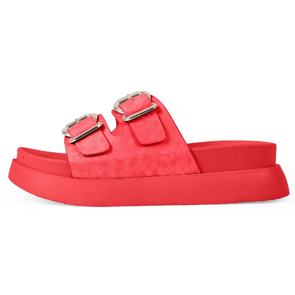 Perletti Sandalo Platform con Fibbie Sottocosto