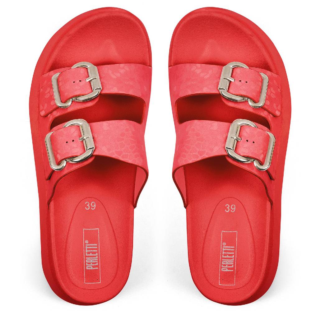 Perletti Sandalo Platform con Fibbie Sottocosto