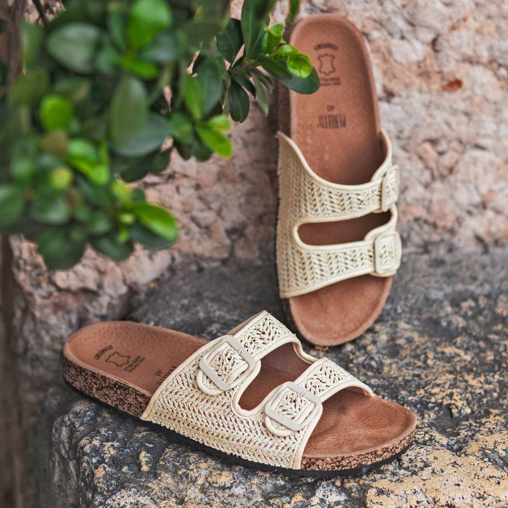 Perletti Ciabatte Comfort Raffia Novità
