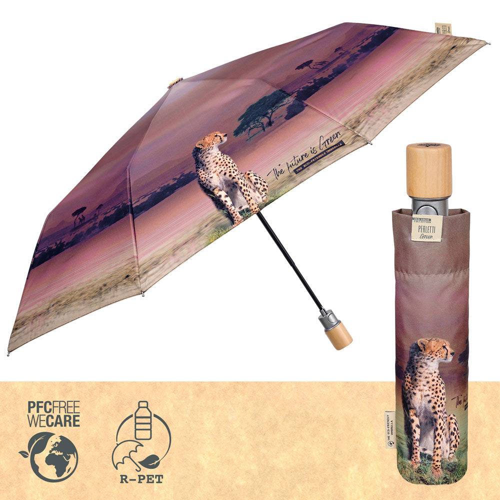 Perletti Ombrello Green Savana con Giaguaro Sottocosto
