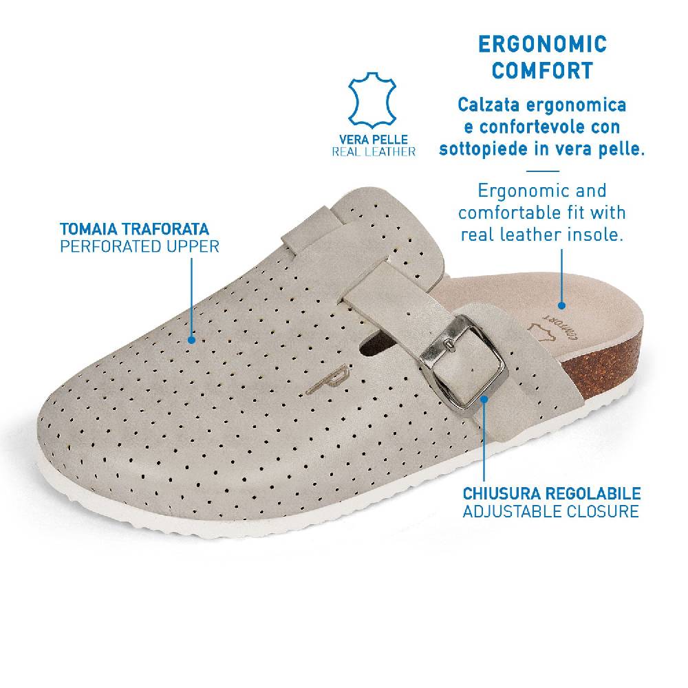 Perletti Pantofole Comfort Traforate Donna Presa
