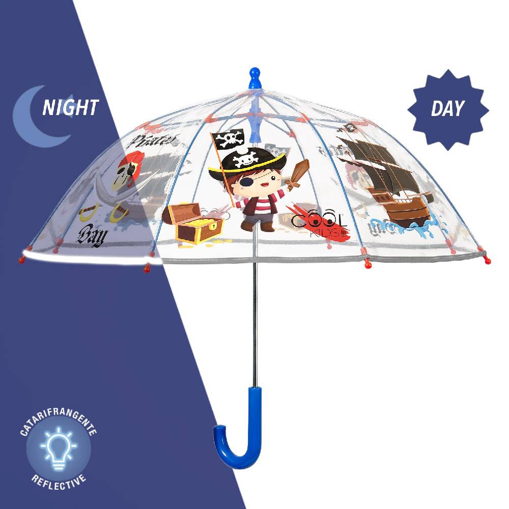 Perletti Ombrello Trasparente Pirata Outlet