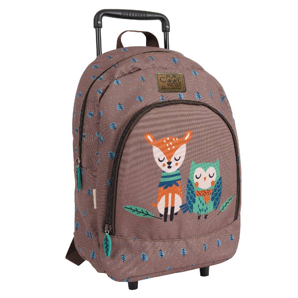 Perletti Trolley Eco con Cerbiatto e Gufo