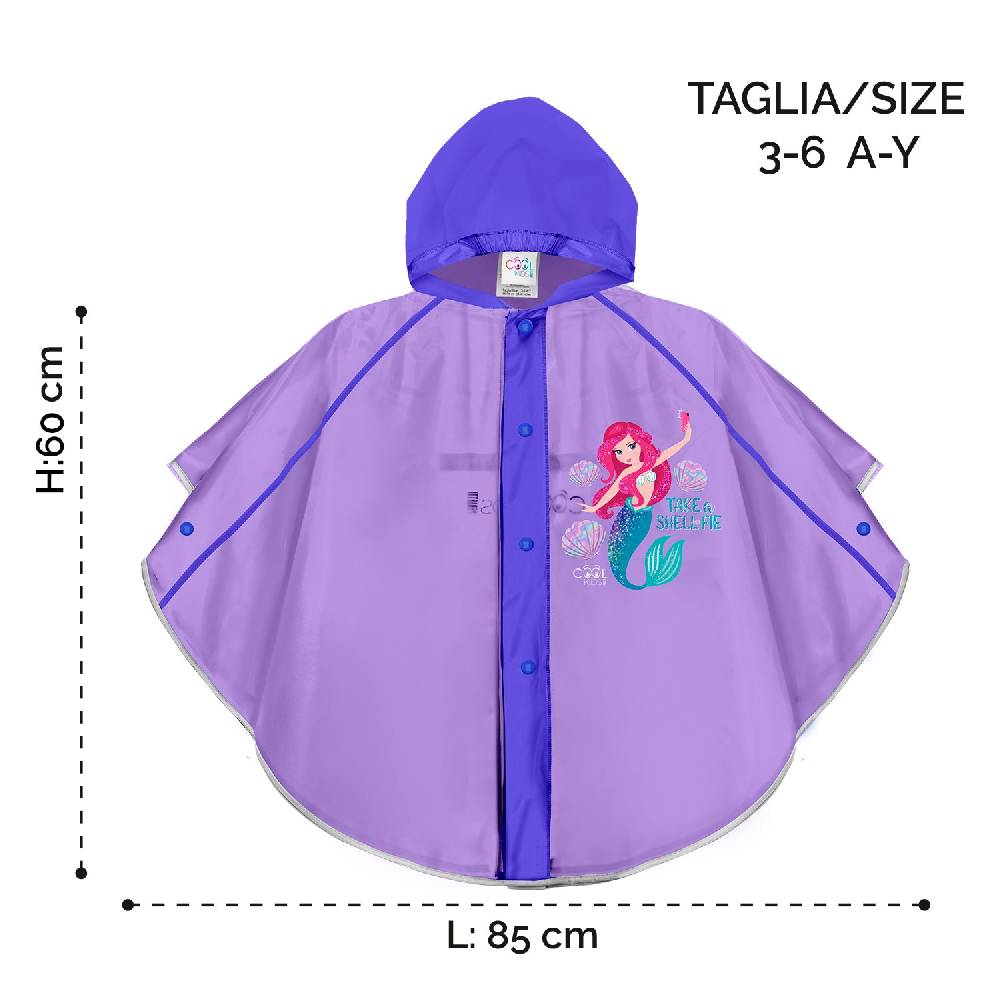 Perletti Mantellina Sirenetta Viola Nuova