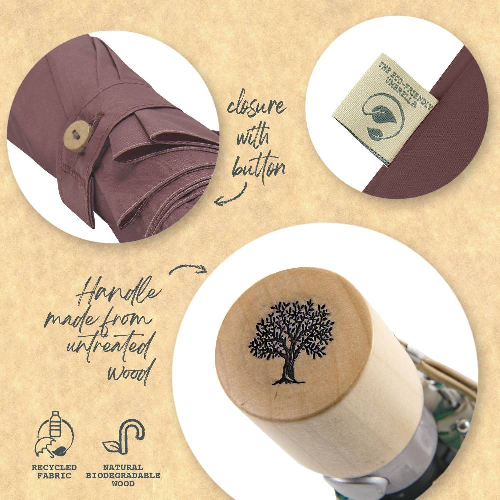 Perletti Ombrello Green Eco Friendly Manuale a Pois In Linea