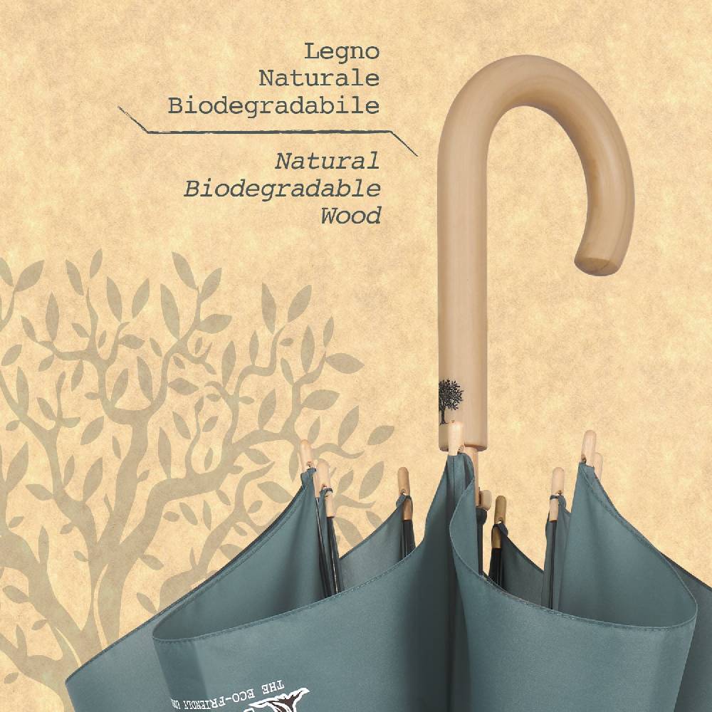 Perletti Ombrello Green Lungo Tinta Unita Promozione Limitata