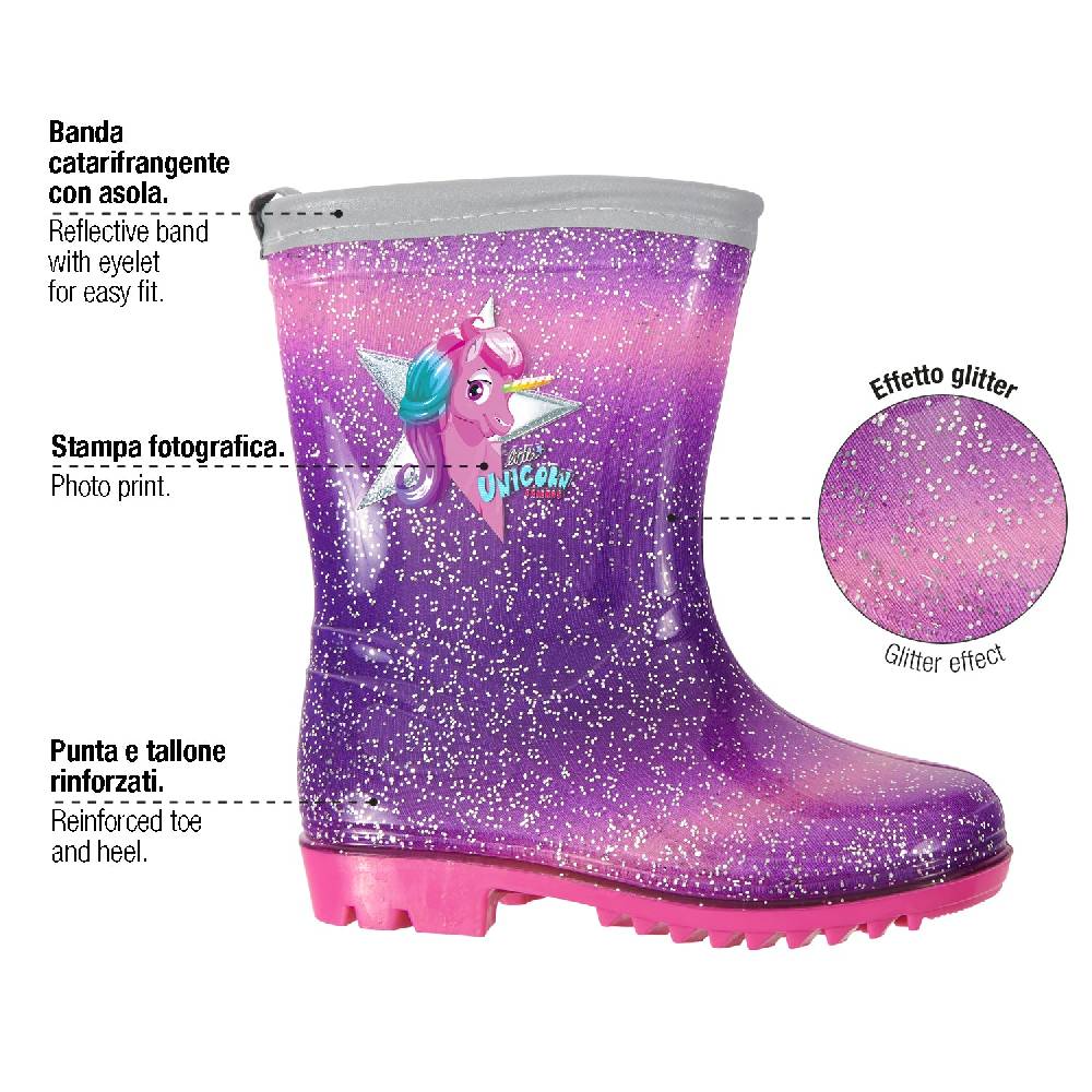 Perletti Stivaletti Unicorno Viola Fino Al -60%