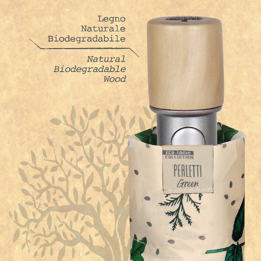 Perletti Ombrello Green Pieghevole Beige Shopping Online