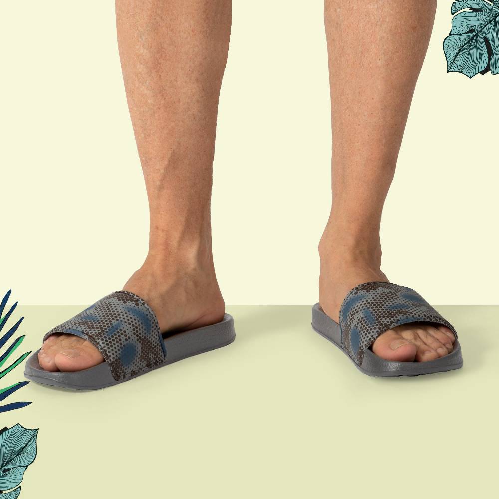 Perletti Ciabatte Camouflage a Fascia da Uomo Outlet