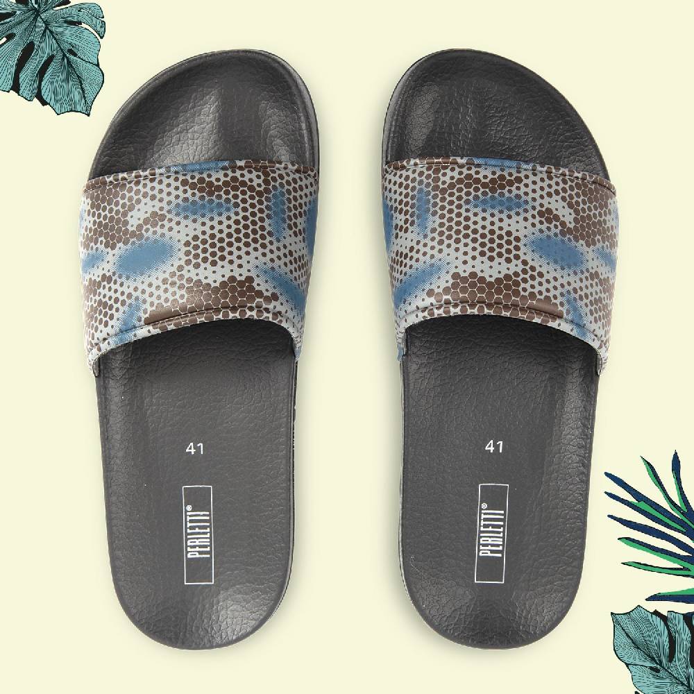 Perletti Ciabatte Camouflage a Fascia da Uomo Outlet
