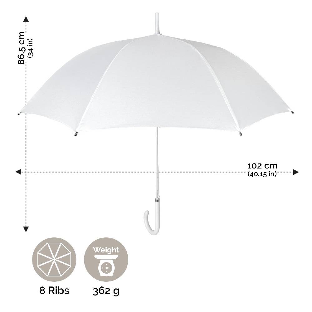 Perletti Ombrello Bianco da Sposa 2025