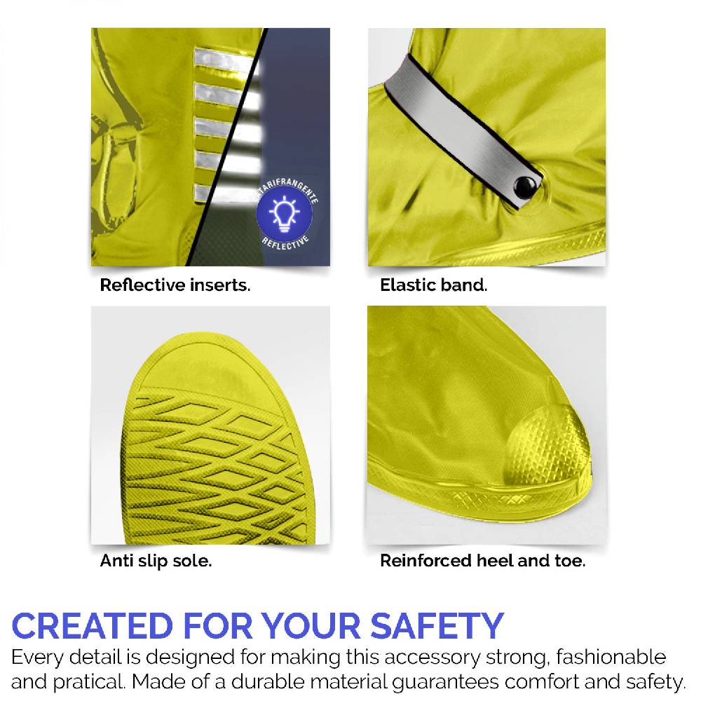 Perletti Copriscarpe Catarifrangenti Giallo Fluo Soddisfazione Garantita