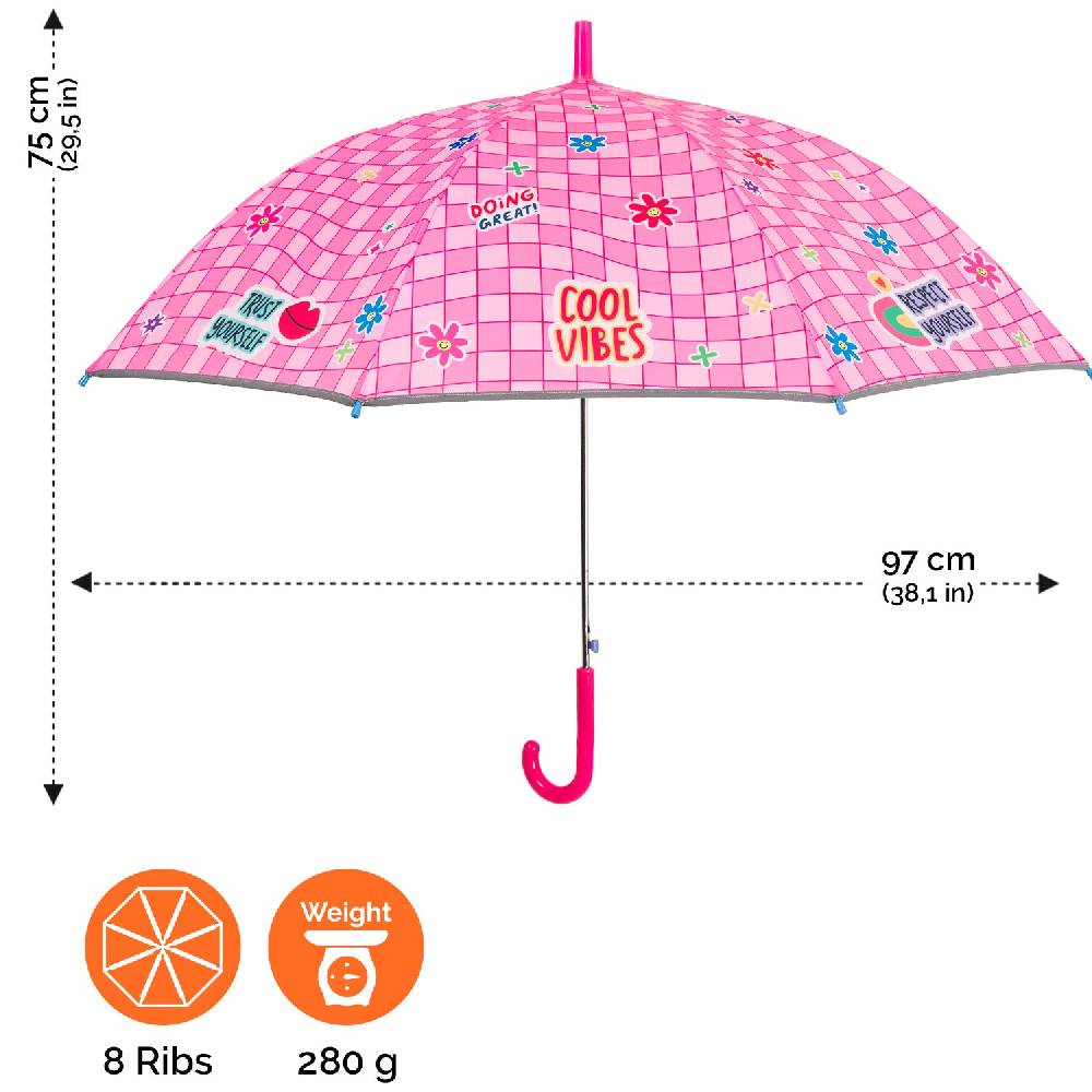Perletti Ombrello Cool Vibes Rosa Automatico Offerta