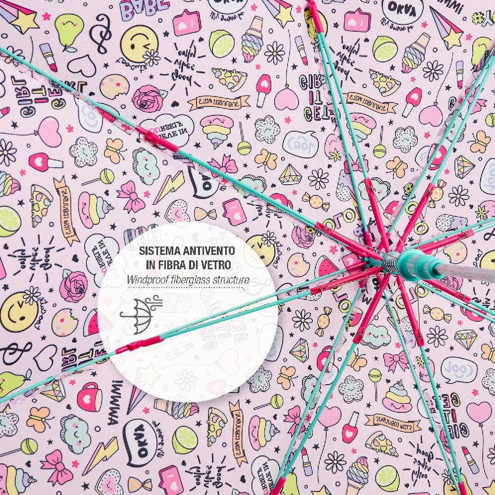 Perletti Ombrello Stickers Bambina Automatico Online