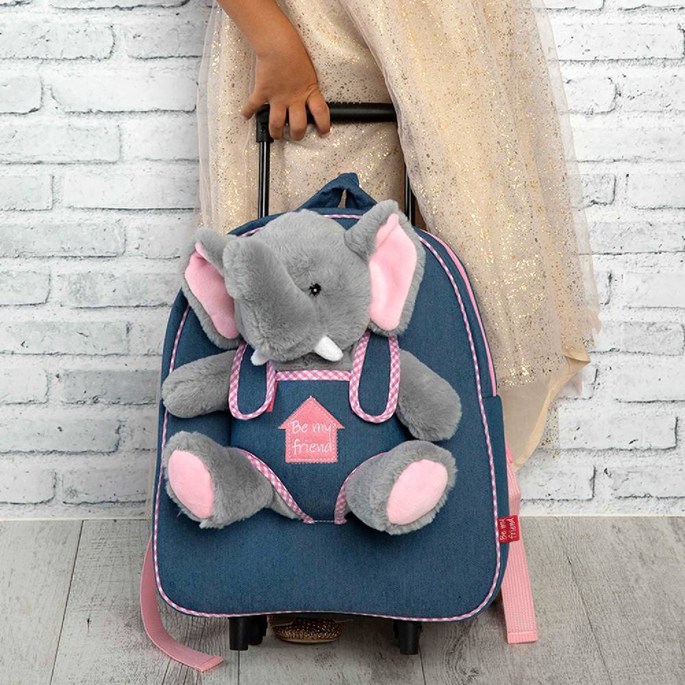 Perletti Trolley in Denim con Peluche 2025