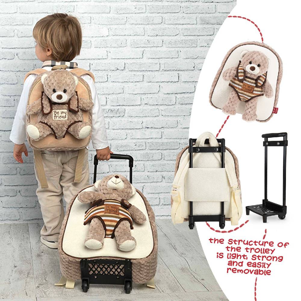 Perletti Trolley Morbido con Peluche Nuovo