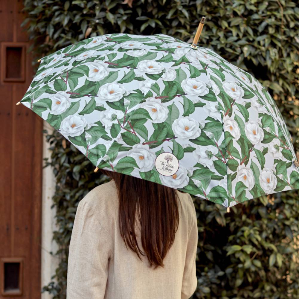 Perletti Ombrello Green Lungo Camelie Promozione