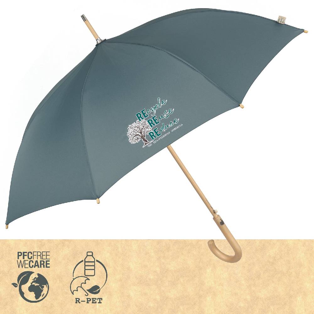 Perletti Ombrello Green Lungo Tinta Unita Moda